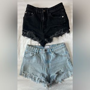 2 pairs Zara Jean Shorts